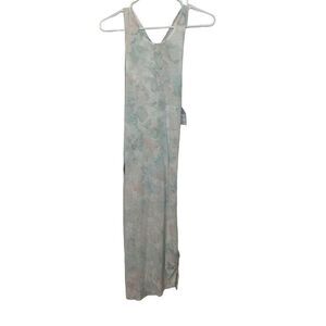 Young Fabulous & Broke Mini Girls 10‎ Blue Pink Tie Dye Knot Tie Maxi Dress NEW